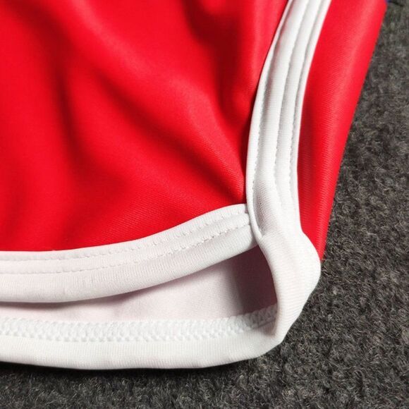 Men's Sexy Striped Swimwear Trunks Resort Shorts Red L - Picture 6 of 6